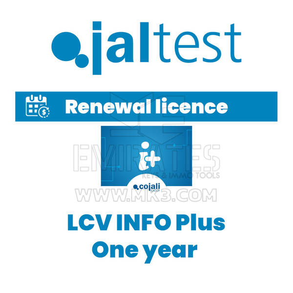 Jaltest 70605013 Modular LCV INFO Plus - One year