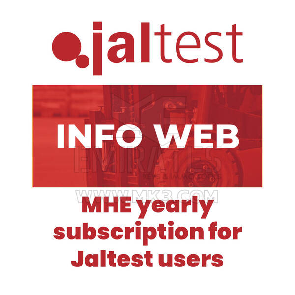 Jaltest 70604007 INFO Web. MHE yearly subscription for Jaltest users