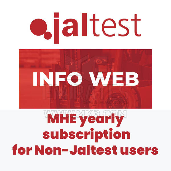 Jaltest 70604017 INFO Web. MHE yearly subscription. Non-Jaltest users
