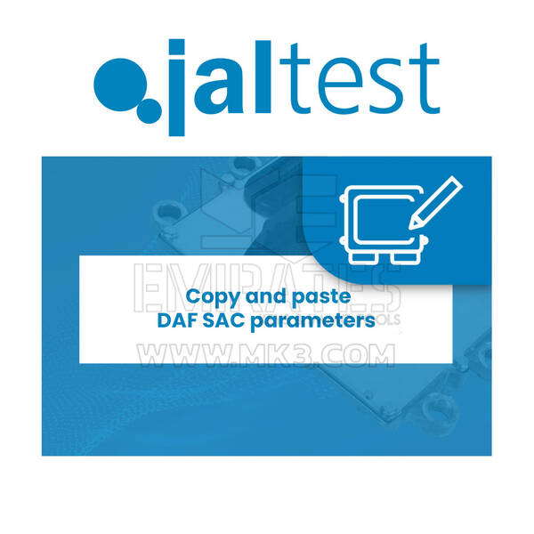 Jaltest JCS - 70810003 نسخ ولصق معلمات DAF SAC