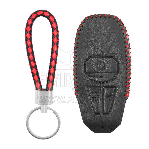 Étui en cuir pour clé à distance intelligente Aston Martin 3 boutons