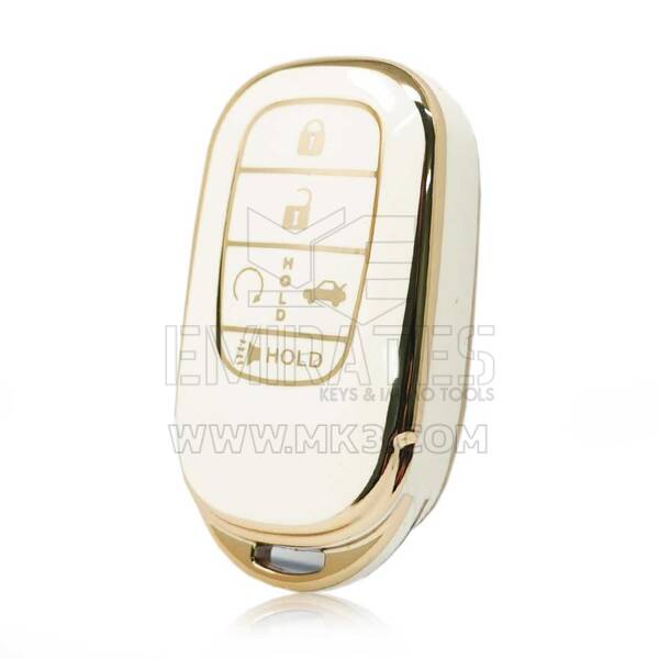 Nano High Quality Cover For Honda Smart Remote Key 5 Buttons White Color G11J5
