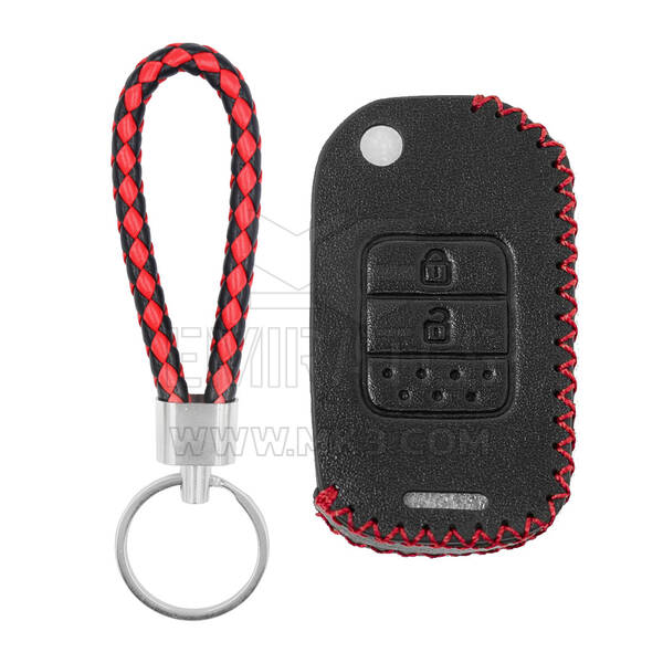 Funda de cuero para Honda Flip Remote Key 2 Botones