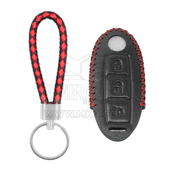 Кожаный чехол для Nissan Smart Remote Key 2 + 1 кнопки
