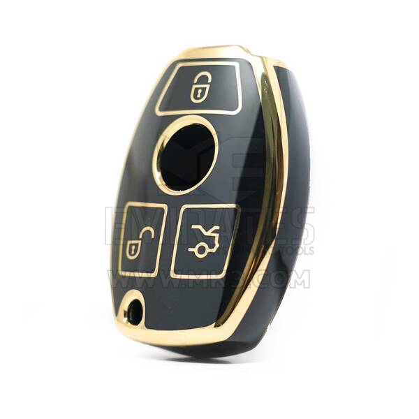 Nano High Quality Cover For Mercedes Benz Remote Key 3 Buttons Black Color