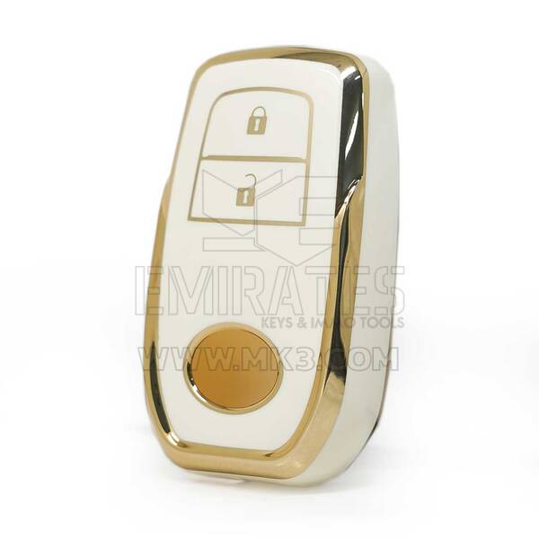 Toyota Uzaktan Anahtar 2 Düğme Beyaz Renk için Nano Yüksek Kaliteli Kapak