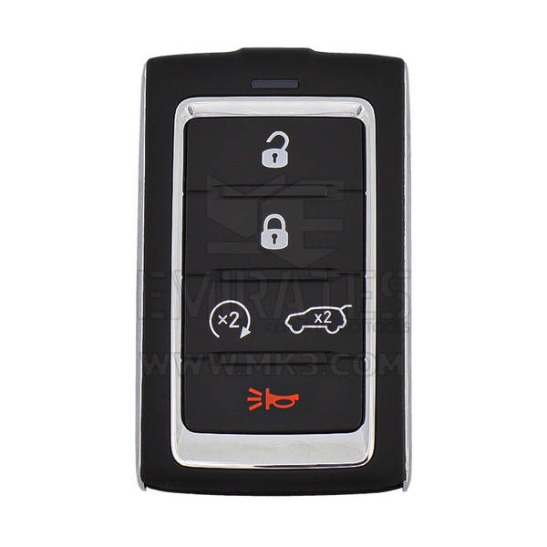 Control remoto inteligente original Jeep Wagoneer 2021 de 4 + 1 botones, 433 MHz, 68377534AB