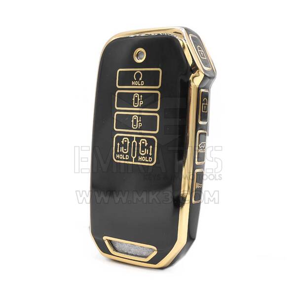 Capa nano de alta qualidade para chave remota inteligente Kia 9 botões cor preta J11J9