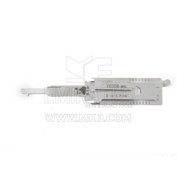 Оригинальный декодер Lishi 2-in-1 Pick YH35R + MAG EXENDED SHANK