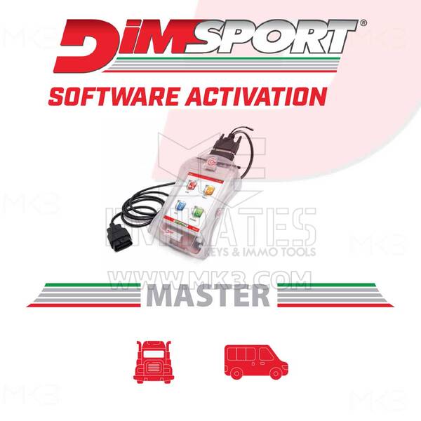 Dimsport - NEW GENIUS MASTER - TRUCK, BUS & LIGHT COMMERCIAL VEHICLE (AV3240001) Activation