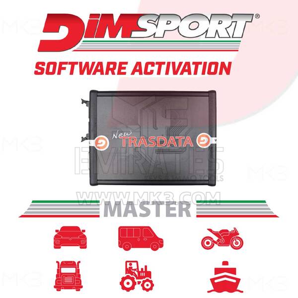 Dimsport - Master New TRASDATA (BENCH+OPEN ONLY) - ALL VEHICLE CATEGORIES Activation
