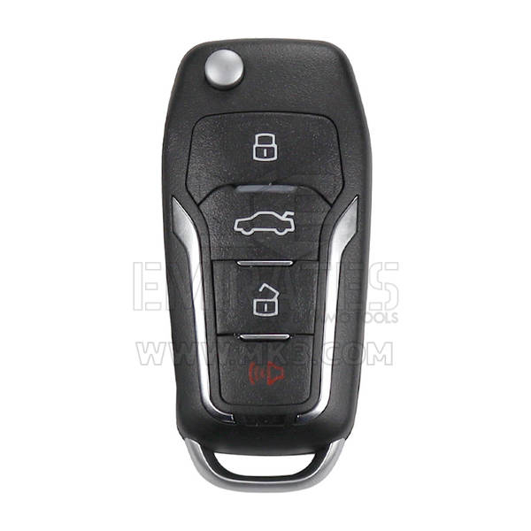 Xhorse VVDI Key Tool VVDI2 Откидной дистанционный ключ 3+1 кнопки Ford Style XEFO01EN