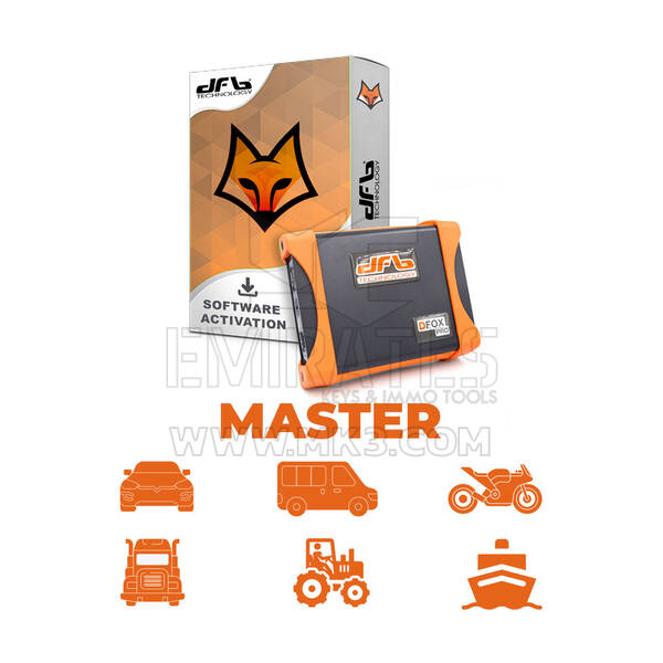 Dfox Master Full OBD Light + Heavy + Advanced ECU Programming Package