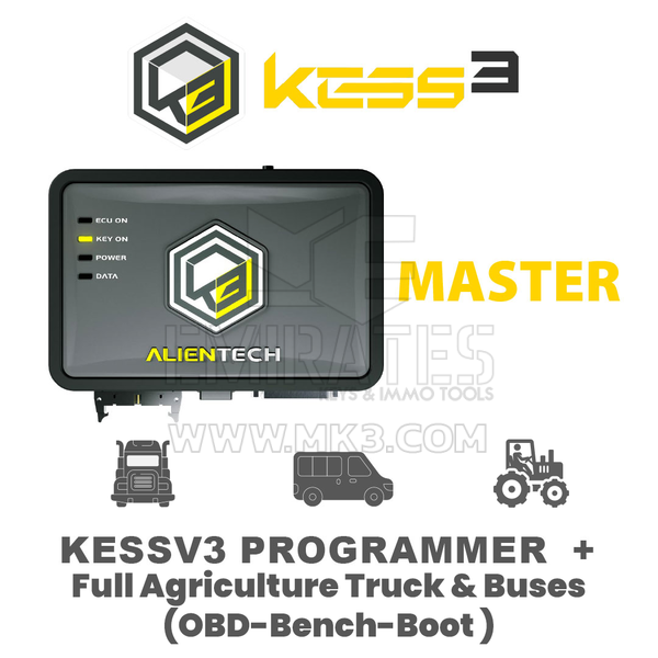 Alientech KESS3 Master Full Agriculture Truck & Buses ( OBD-Bench-Boot )
