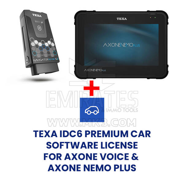 Texa AXONE NEMO PLUS +  NAVIGATOR NANO S2 With Full Car IDC6 license and Texa APP Gift
