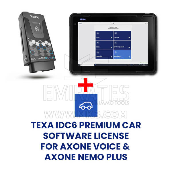 Texa AXONE VOICE + NAVIGATOR NANO S2 With Full Car IDC6 license and Texa APP Gift