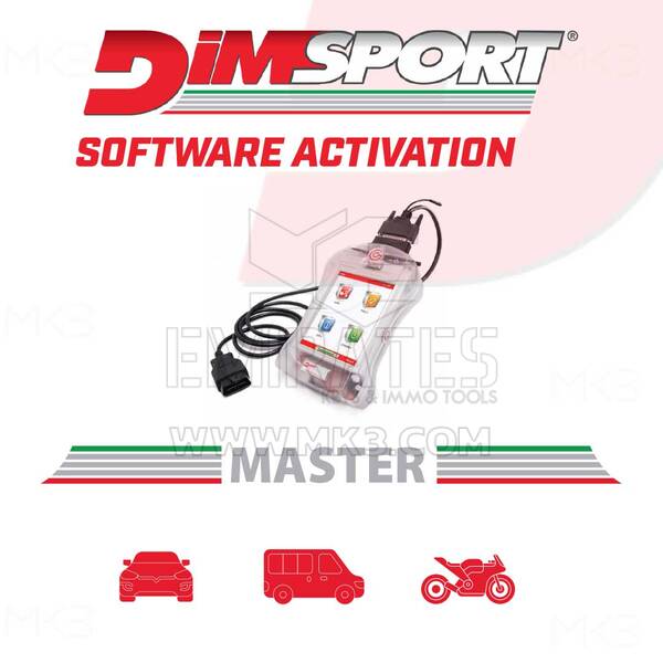 Dimsport - AV3230001-PR - NEW GENIUS MASTER CAR ,LIGHT COMMERCIAL, BIKE & ATV VEHICLE Activation
