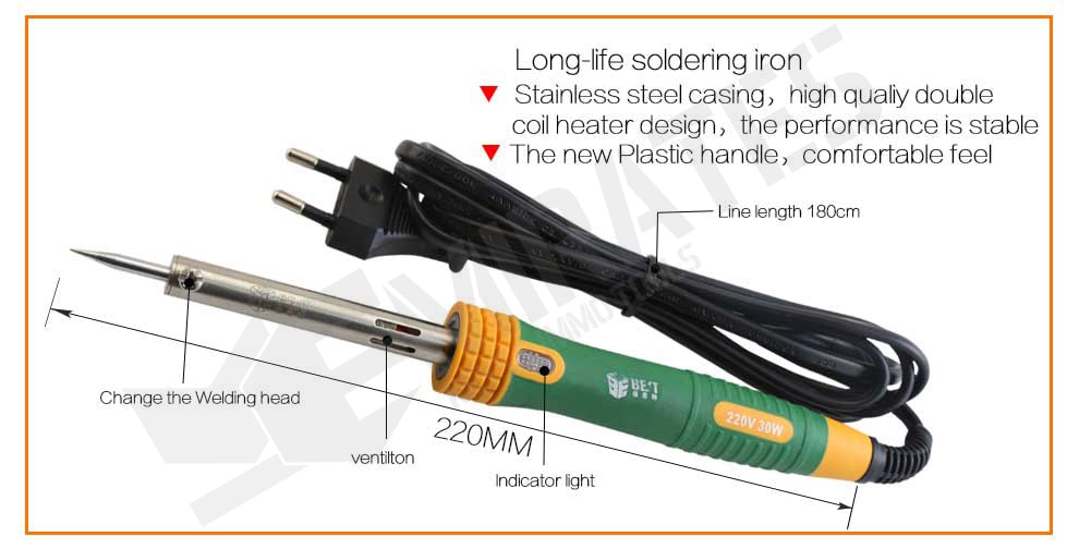 Stainless steel casing, high qualiy double coil heater design, the performance is stable The new Plastic handle, comfortable feel