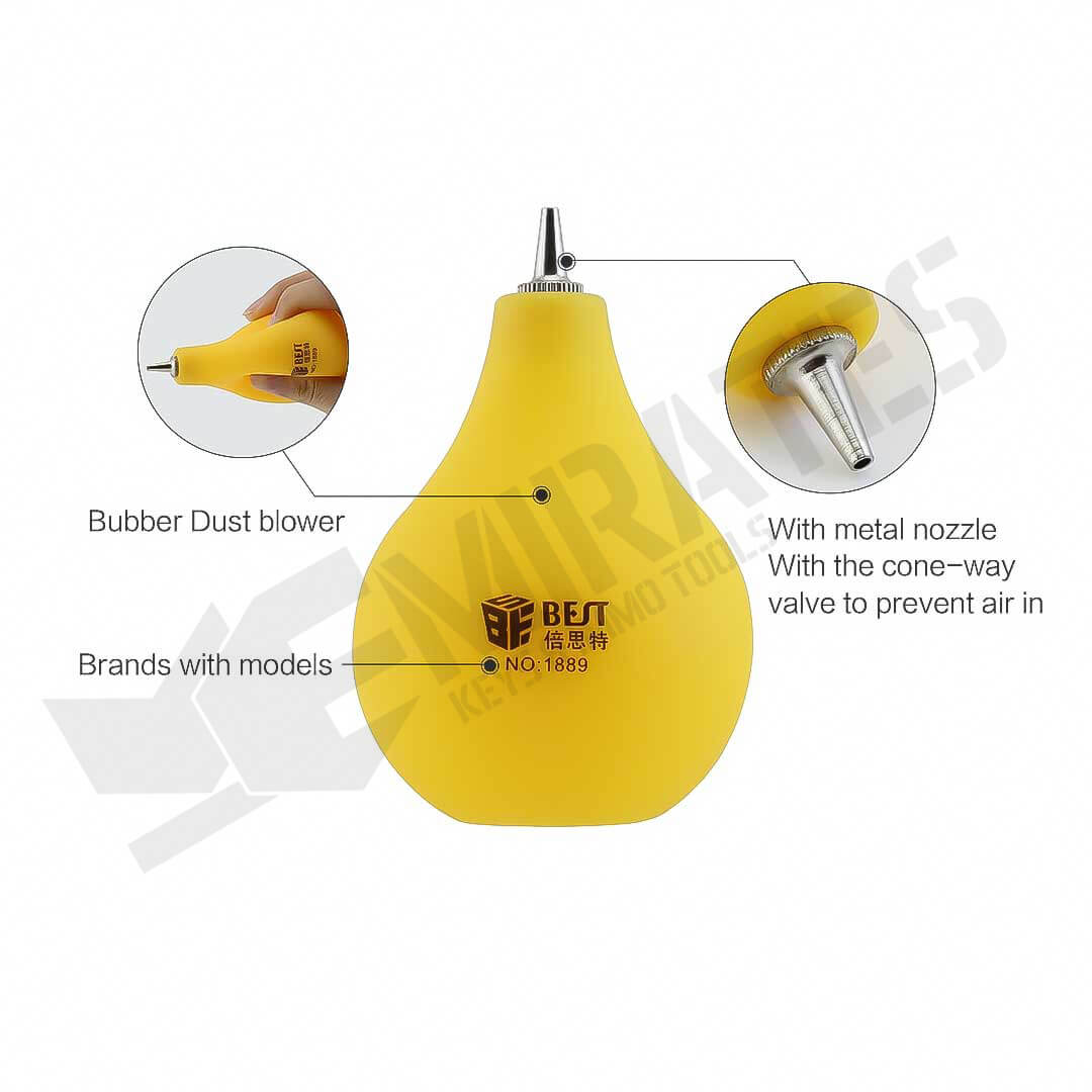 Bubber Dust blower Brands with models With metal nozzle With the cone—way valve to prevent air in