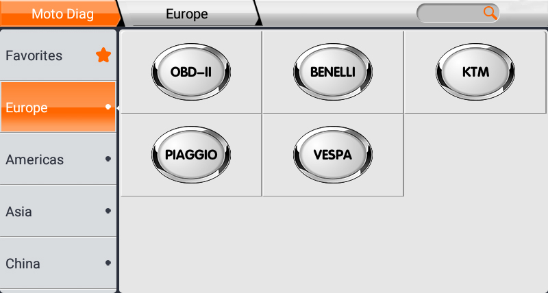 Pagina principale Marchio supportato Europa