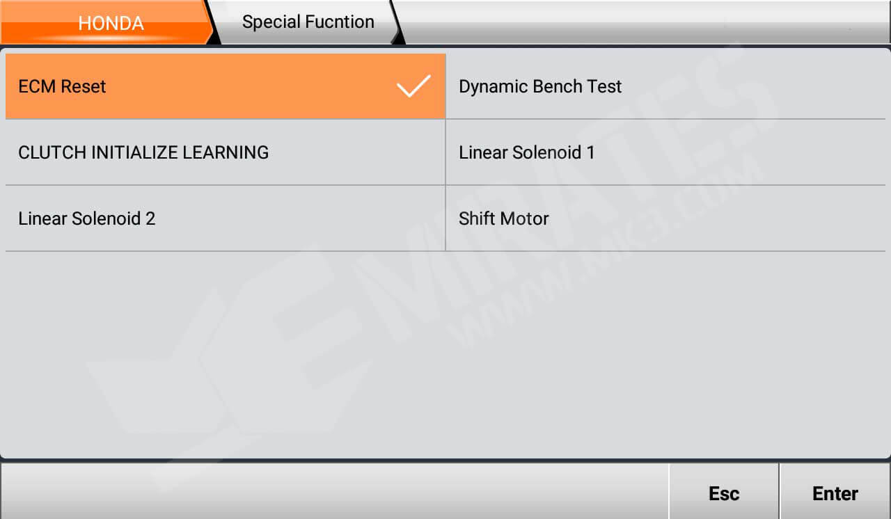 Funzione speciale OBDStar MS80 HONDA