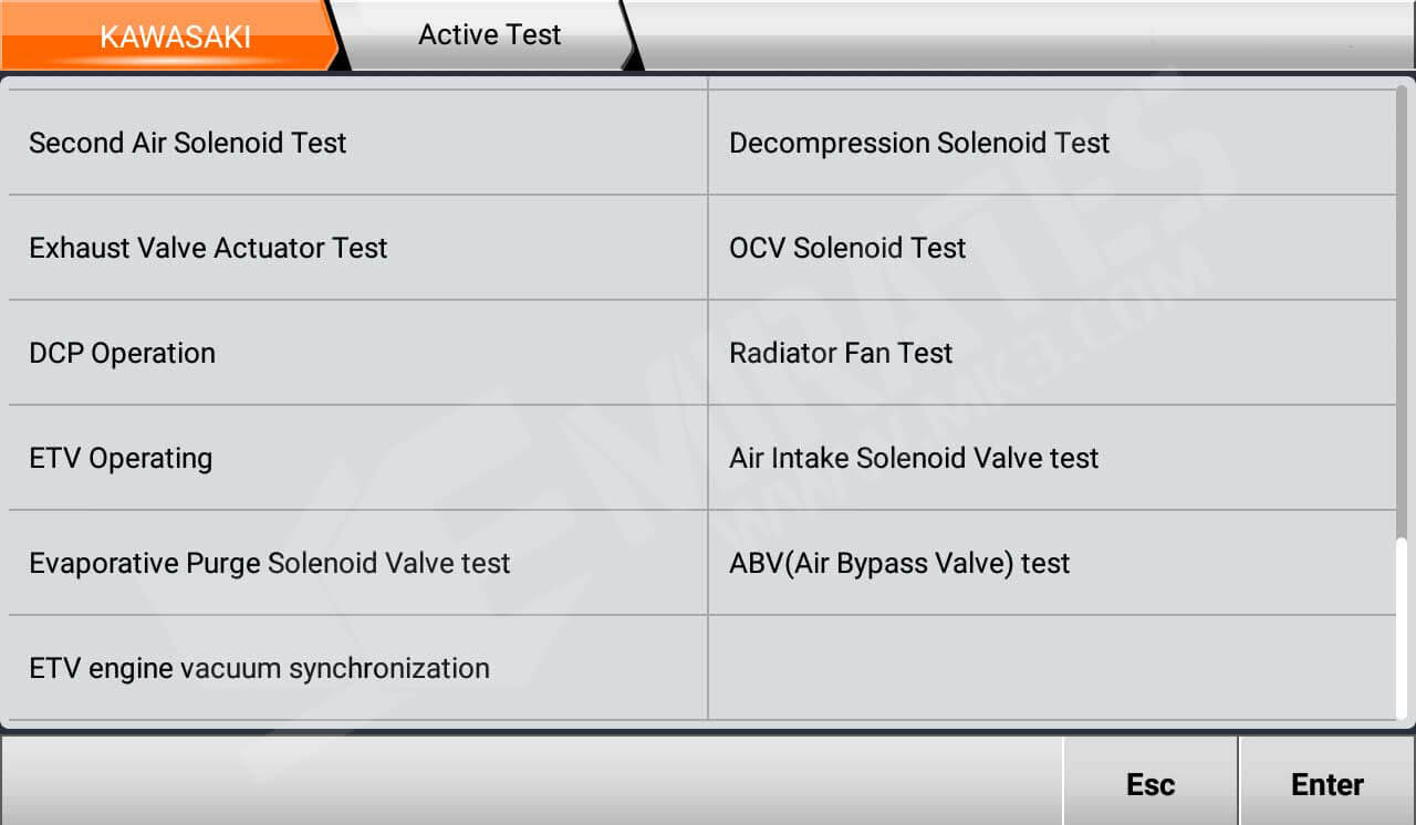 Funzione speciale OBDStar MS80 KAWASAKI