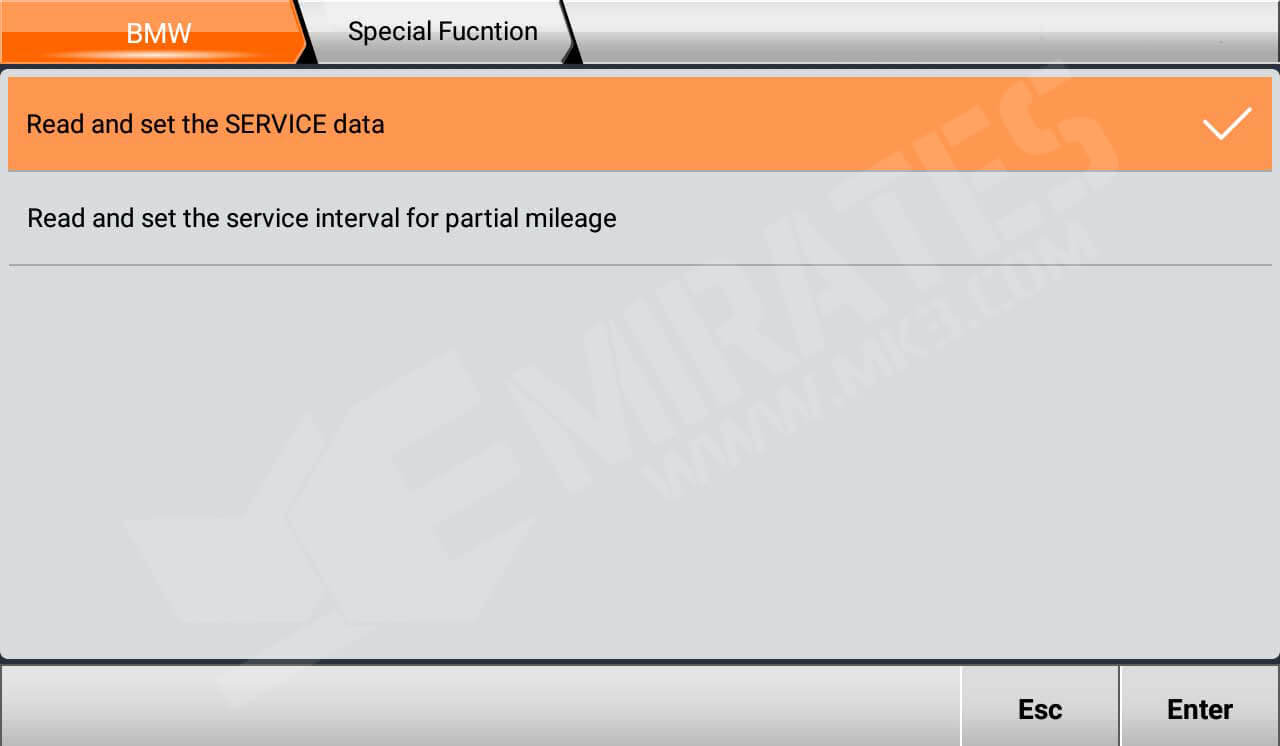 Funzione OBDStar MS80 BMW