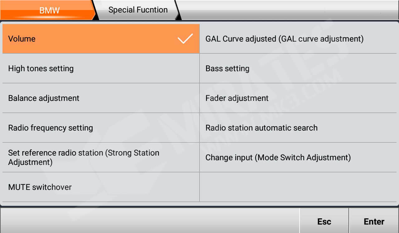BMW con funzioni speciali OBDStar MS80