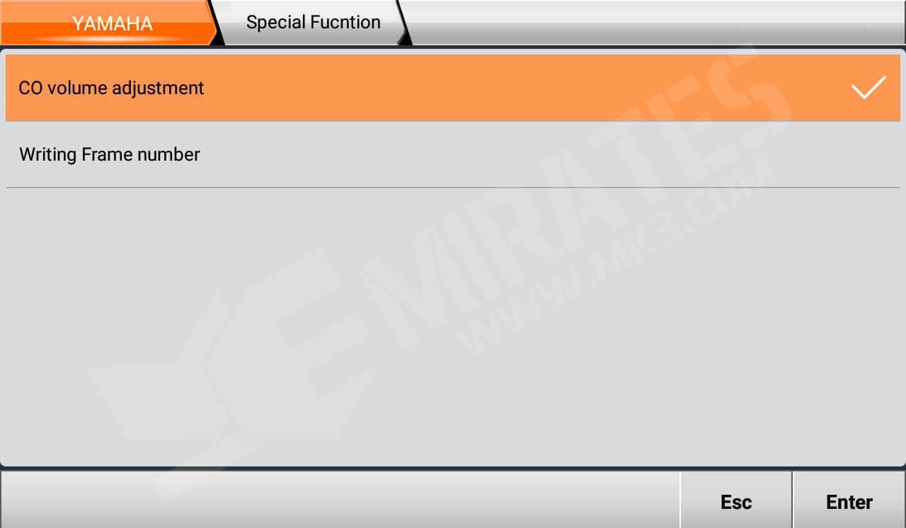 Funzione speciale OBDStar MS80 YAMAHA