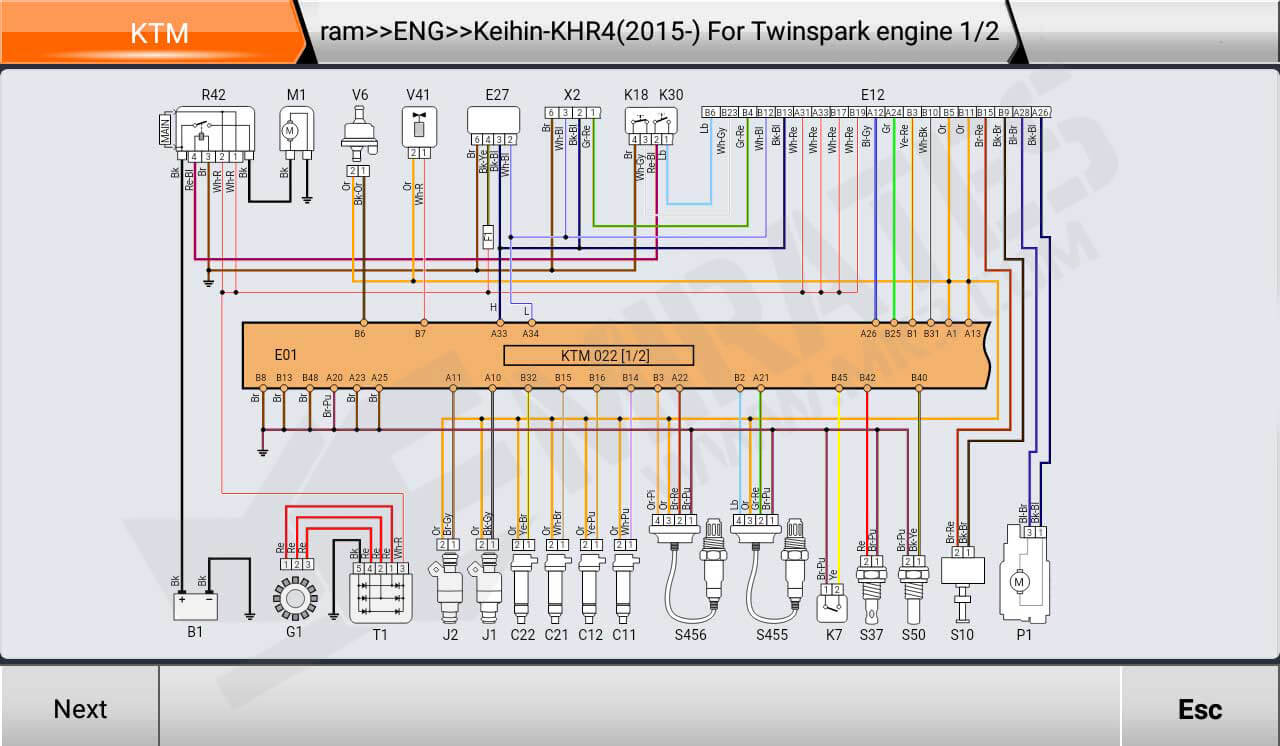 Motore OBDSta MS80 ktm twinspark