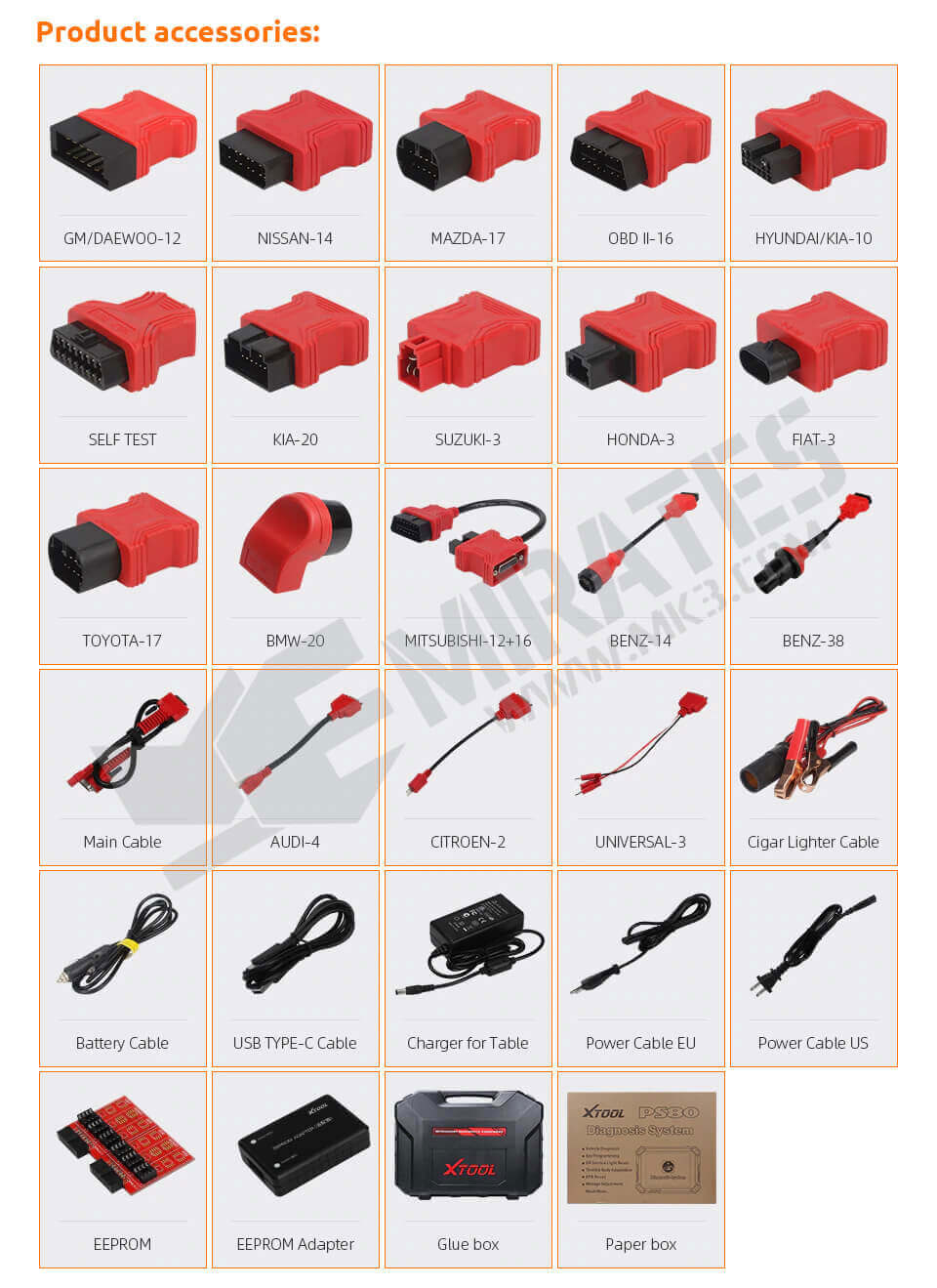 PS80 Teşhis Sistemi Aksesuarları