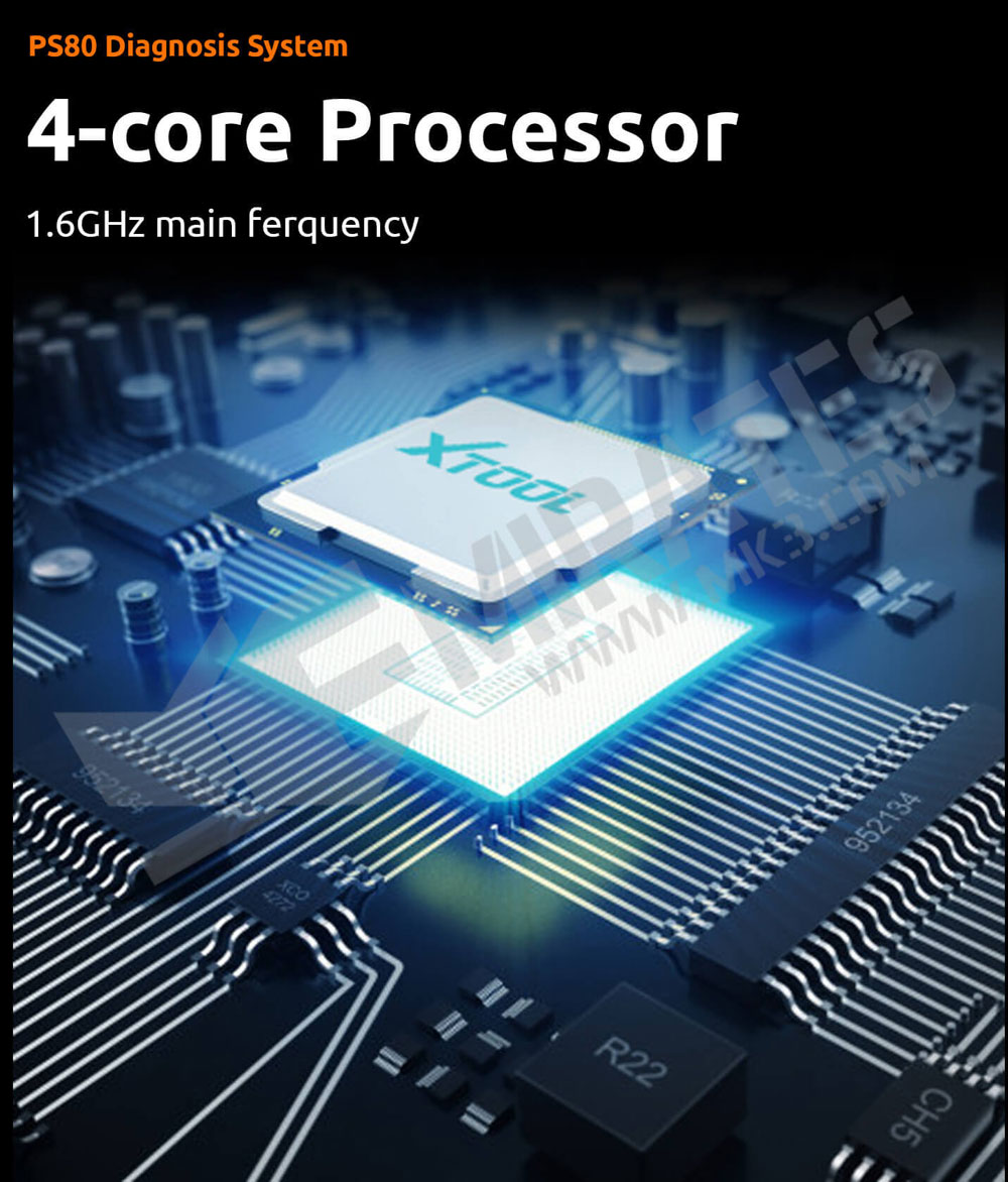 XTool PS80 Teşhis Sistemi 4 Çekirdekli İşlemci