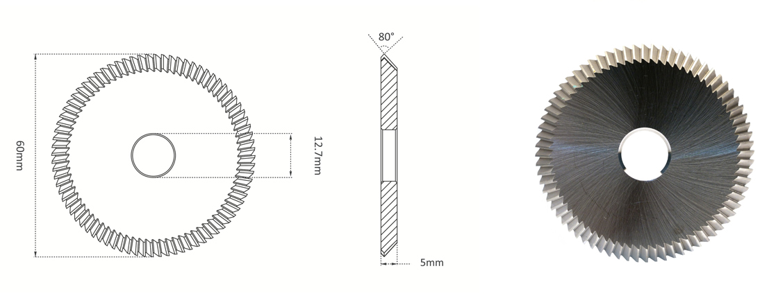 High Quality Best Price Angle Miling Cutter EM18 HSSCo-Coating φ60x5.0xφ12.7x80° , Accessories ,Cutter, Parts BUY NOW | Emirates Keys