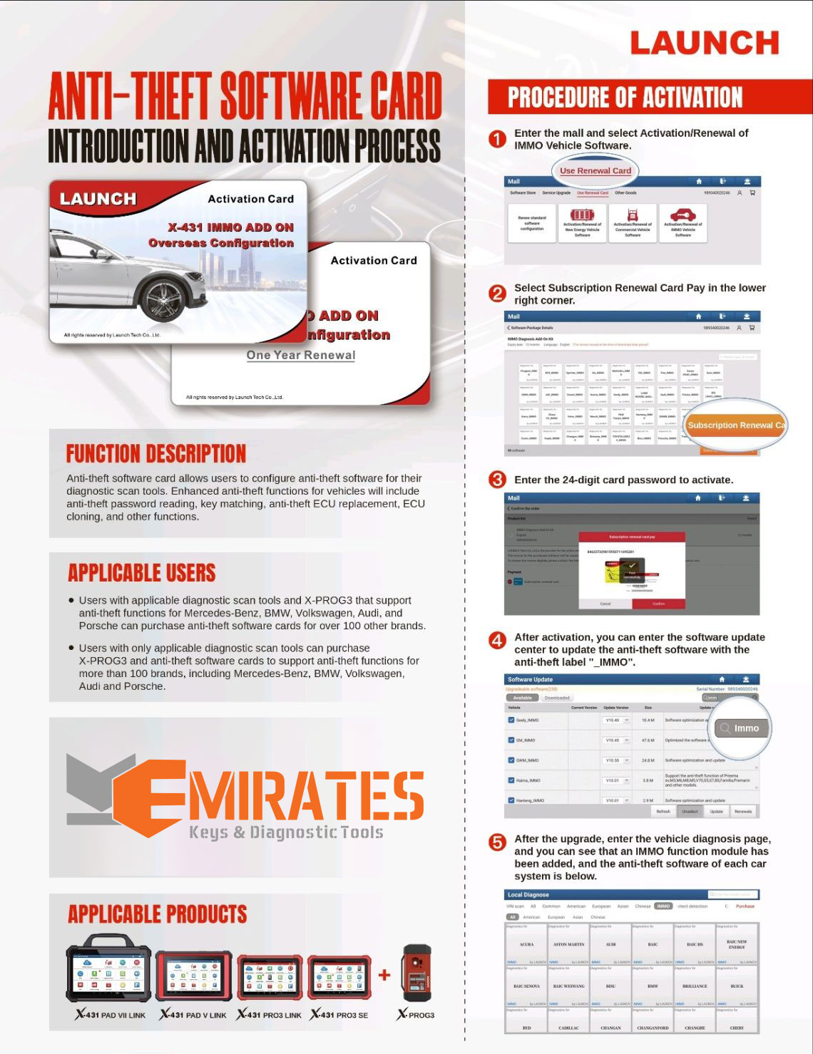 Запуск: карта на 1 год для PIN-кода IMMO позволяет пользователям настраивать противоугонное программное обеспечение для своих инструментов диагностического сканирования | Ключи Эмирейтс