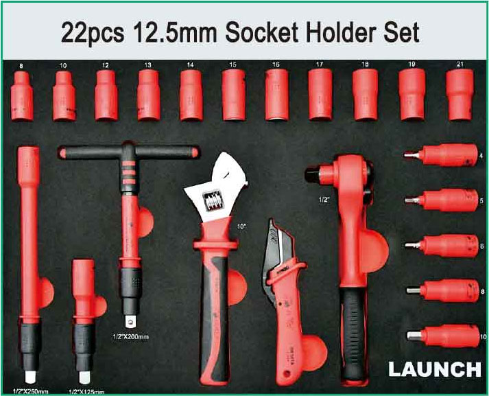 New TTH-84 EV Maintenance Tool Cart Kit Insulated Tools Cart Includes 7 Layers With Different Tools To Meet The Demands Of Most EV Models | Emirates Keys