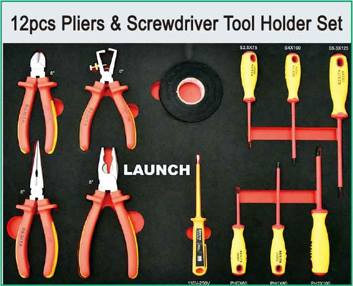 New TTH-84 EV Maintenance Tool Cart Kit Insulated Tools Cart Includes 7 Layers With Different Tools To Meet The Demands Of Most EV Models | Emirates Keys