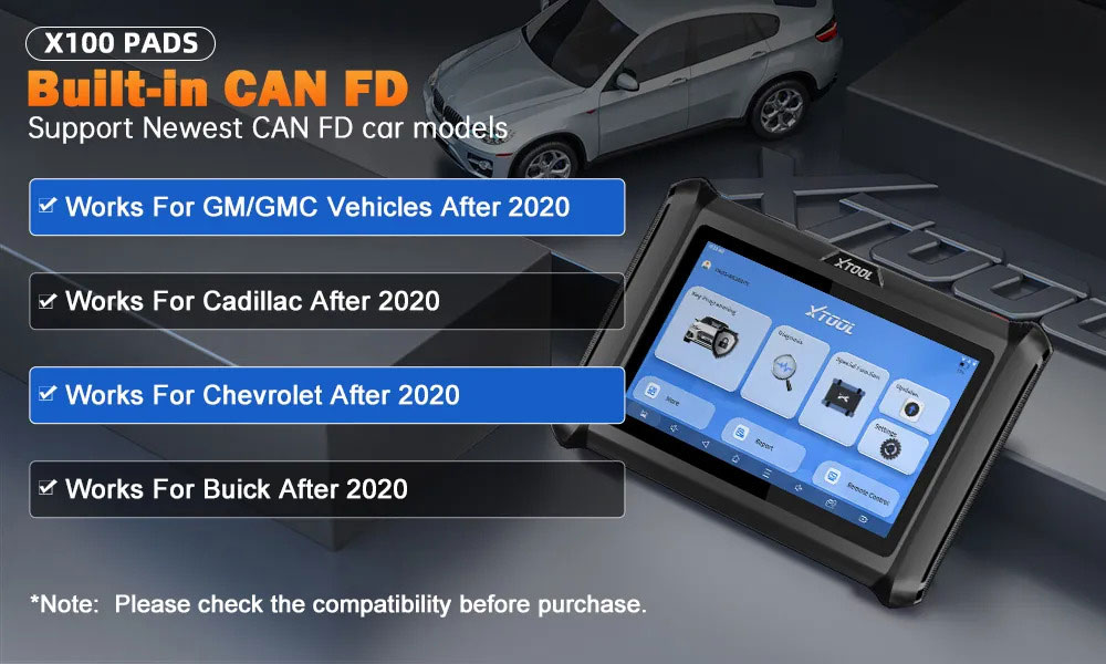 Os pads xtool x100 podem fd doip