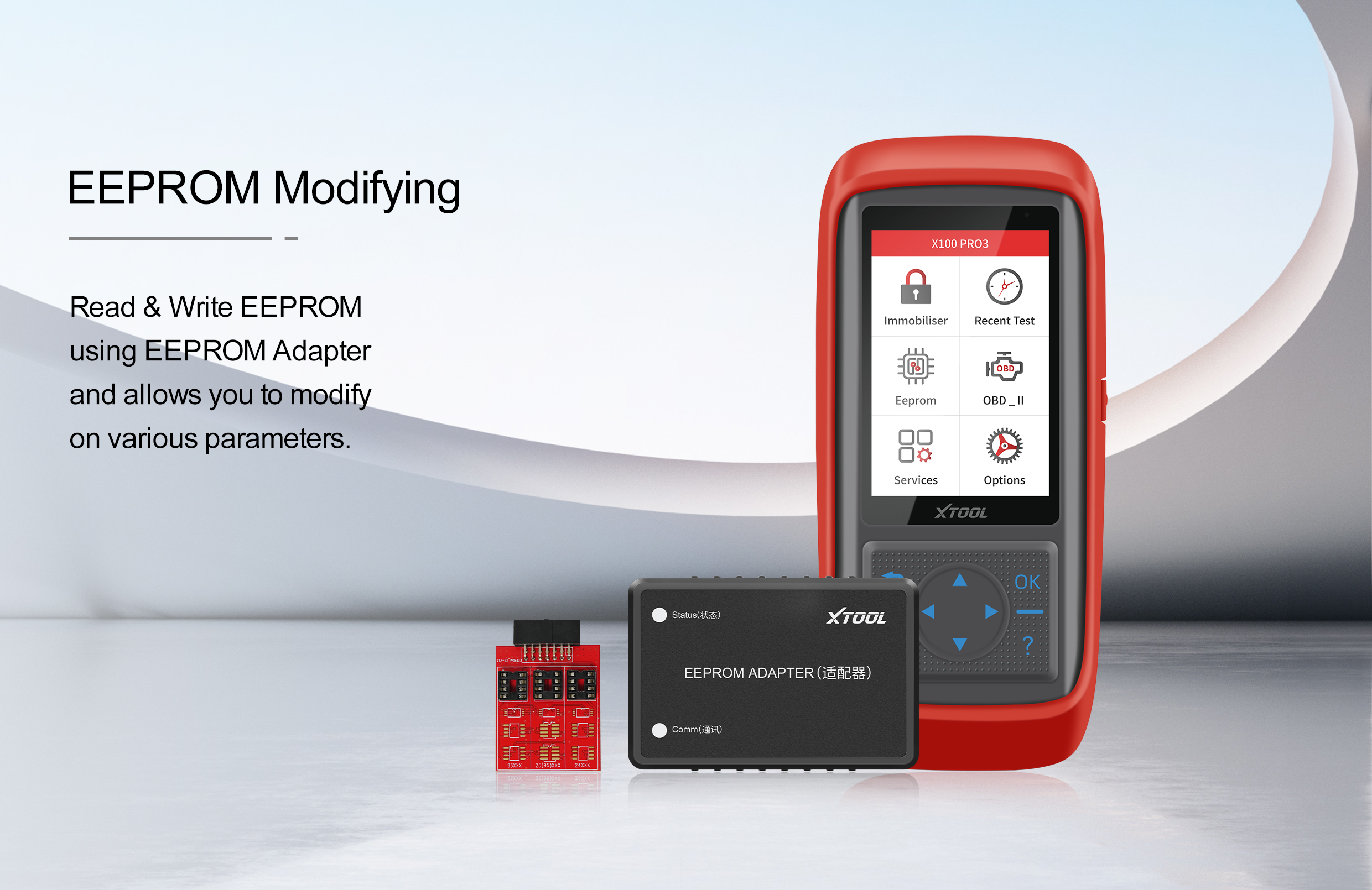 Yeni Xtool X100PRO3 Profesyonel Anahtar Programlayıcısı Anahtar Programlamayı ve Çeşitli Özel Fonksiyonları Destekler | Emirates Keys