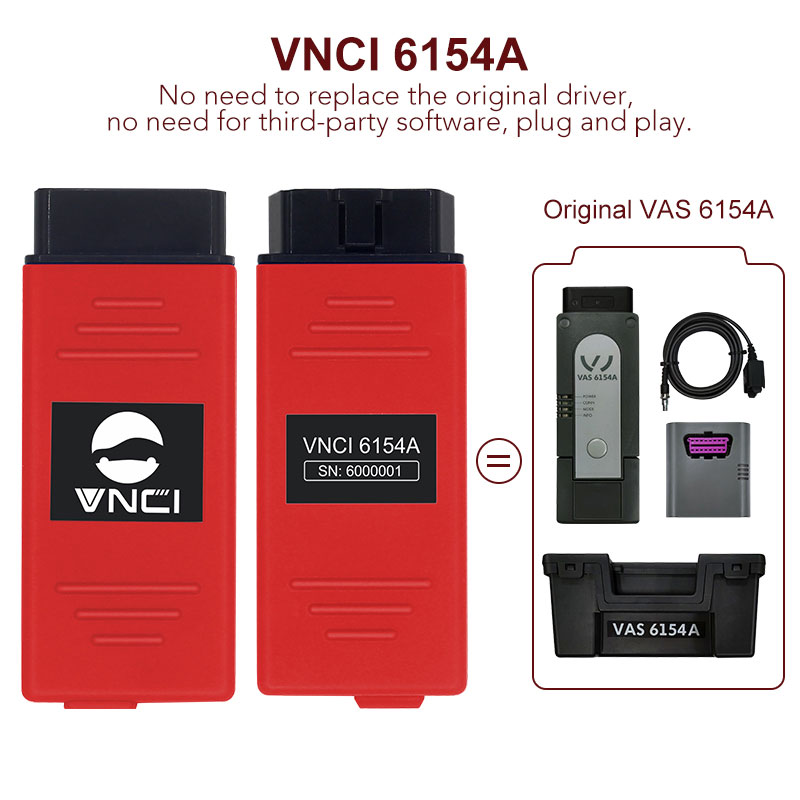 New VNCI 6154A Volkswagen Audi Diagnostic Interface Special Inspection Compatible With ODIS Original Driver, No Third-party | Emirates Keys