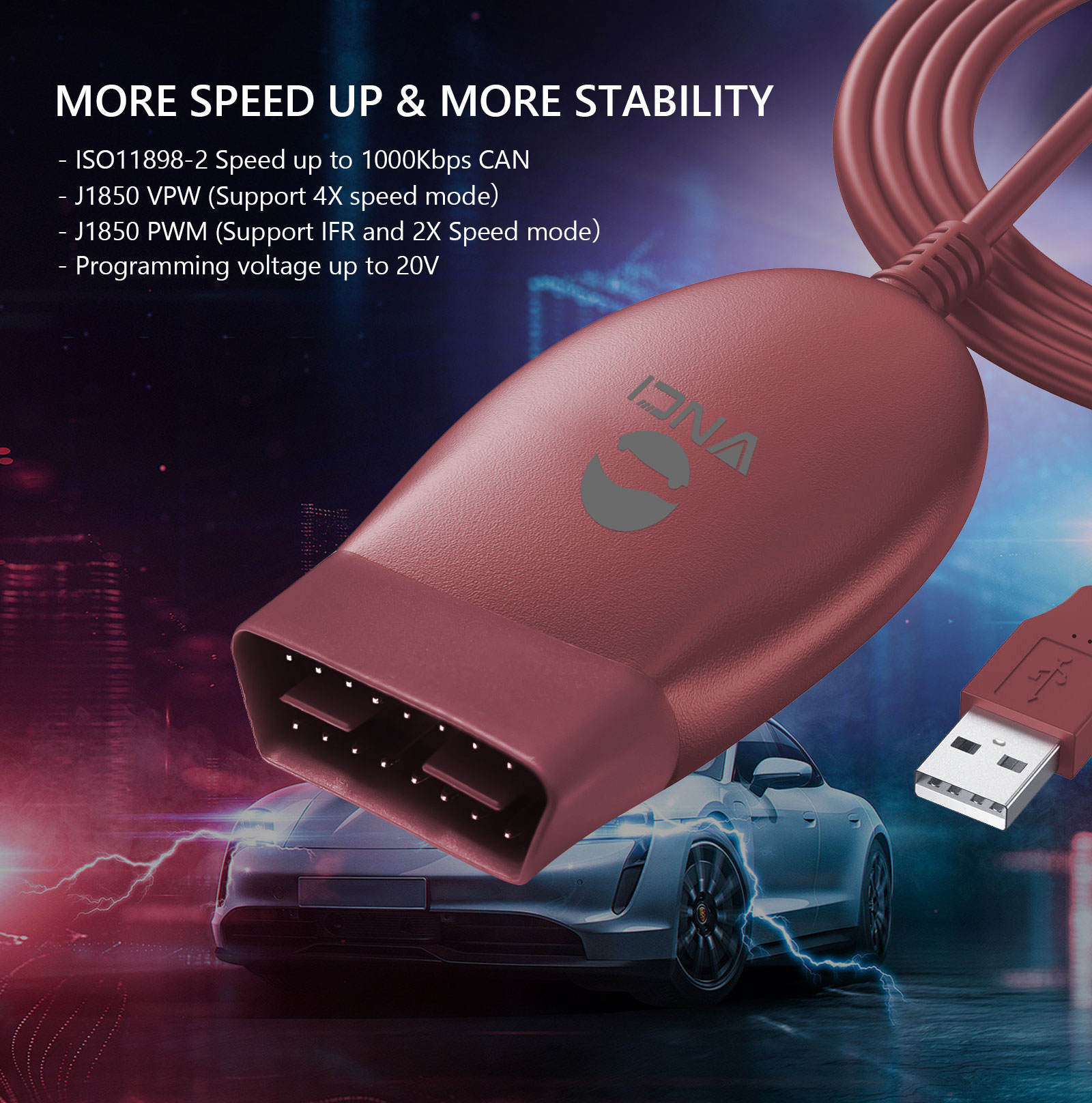 Nueva herramienta de diagnóstico VNCI J2534 Nano compatible con la mayoría del software J2534 y el software ELM327, cambio de modo automático | Emirates Keys