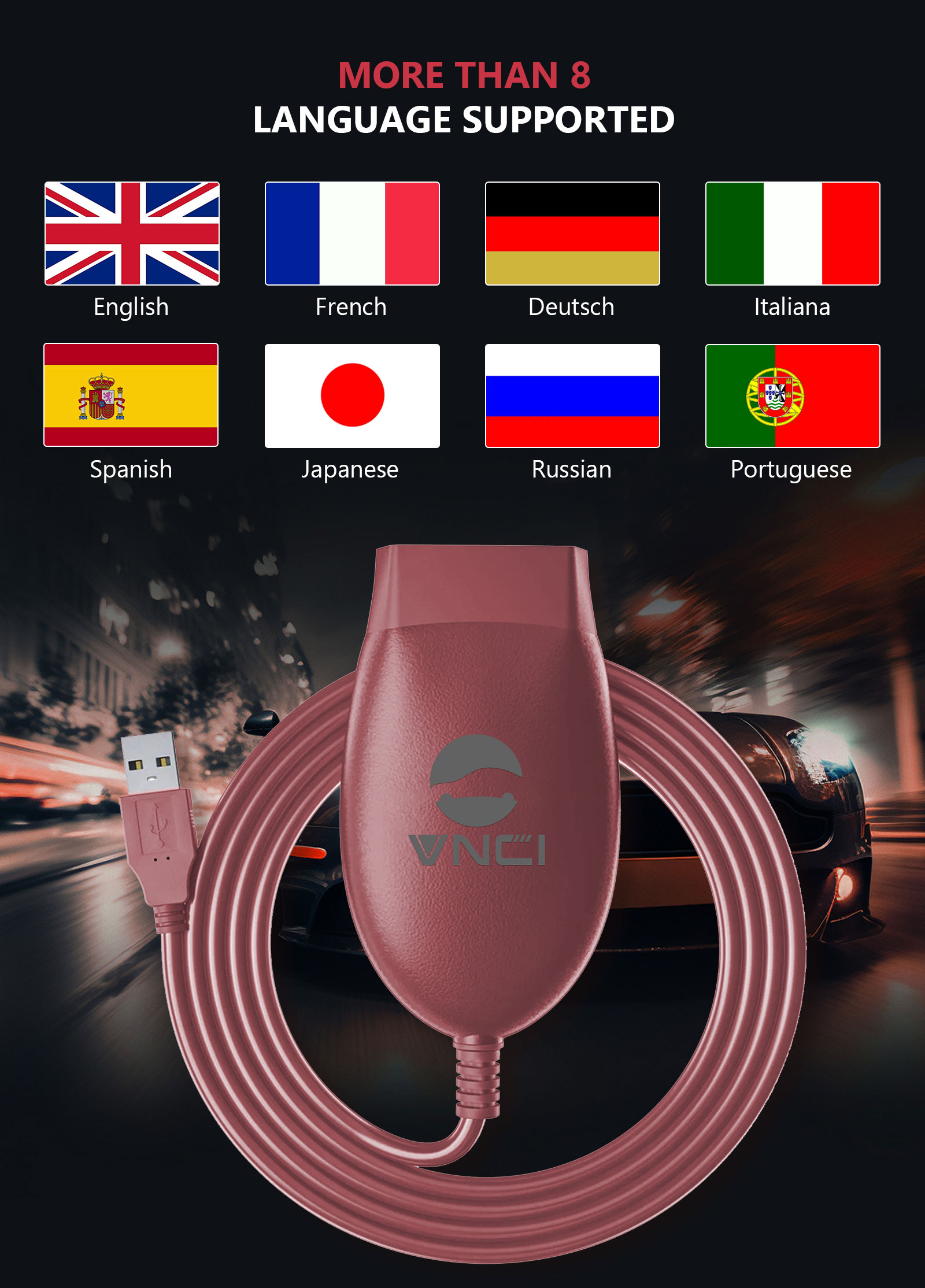 Nueva herramienta de diagnóstico VNCI J2534 Nano compatible con la mayoría del software J2534 y el software ELM327, cambio de modo automático | Emirates Keys