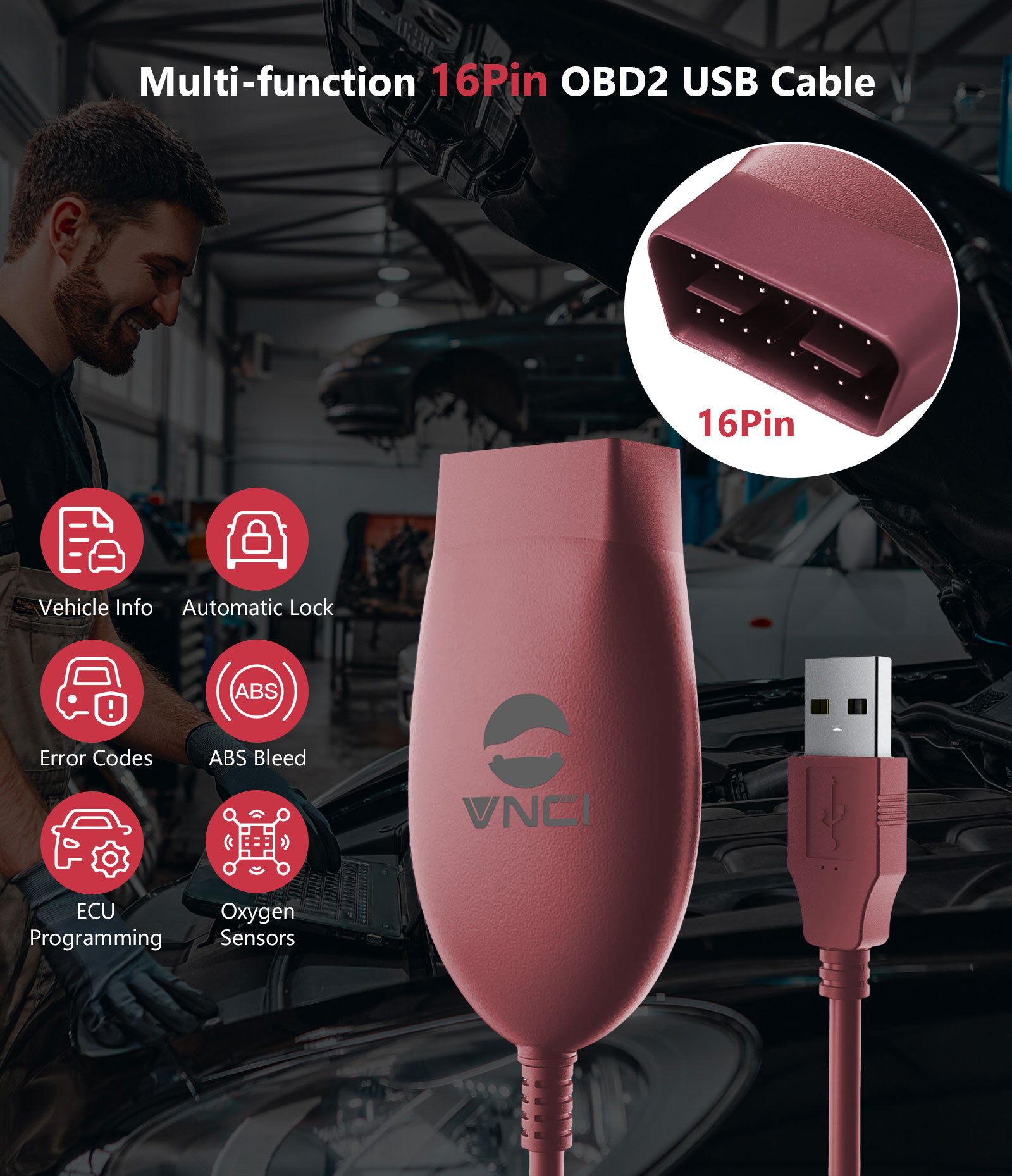 Nueva herramienta de diagnóstico VNCI J2534 Nano compatible con la mayoría del software J2534 y el software ELM327, cambio de modo automático | Emirates Keys