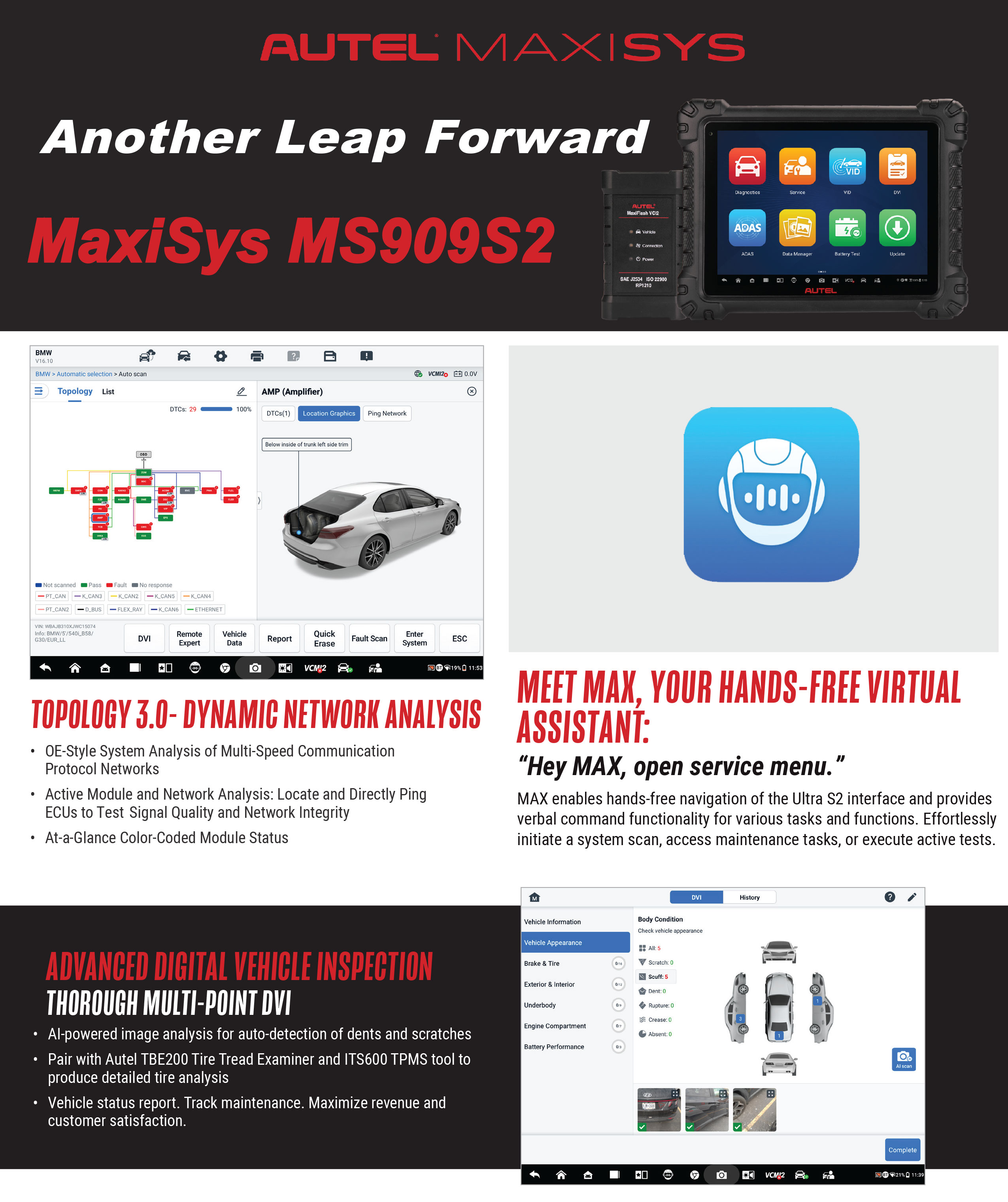 New Autel Maxisys MS909S2 Advanced Diagnostic Tool With AI Next Level Diagnostics & Analysis System | Emirates Keys