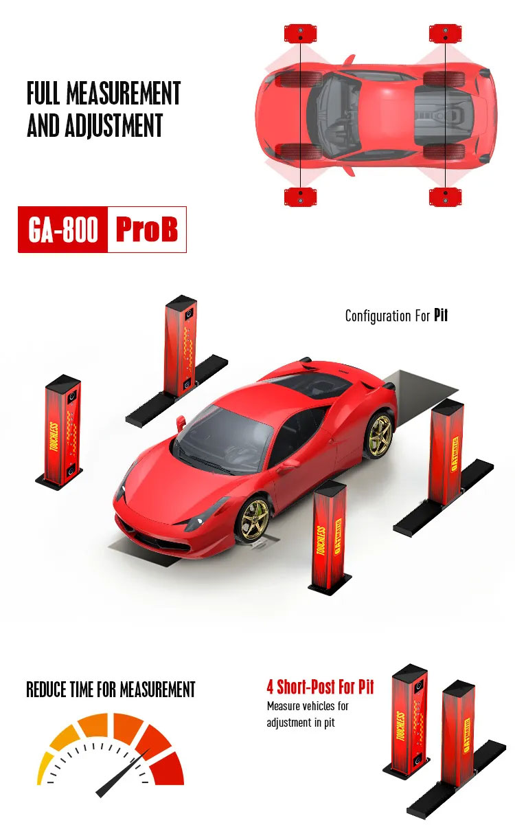 GA800 ProB Temassız tekerlek hizalama cihazı Detayı (4)