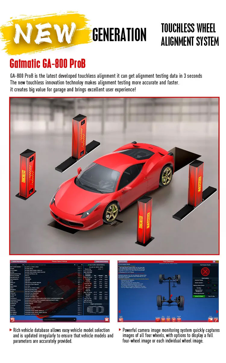GA800 ProB Temassız tekerlek hizalama cihazı Detayı (5)