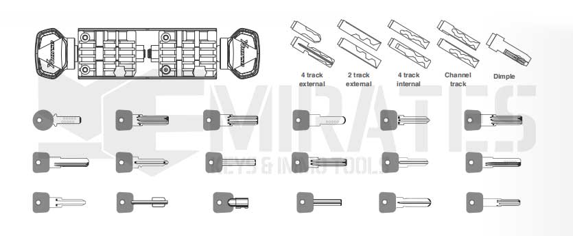 Xhorse_Dolphin_XP007_type_de_clé_de_voiture_utilisable