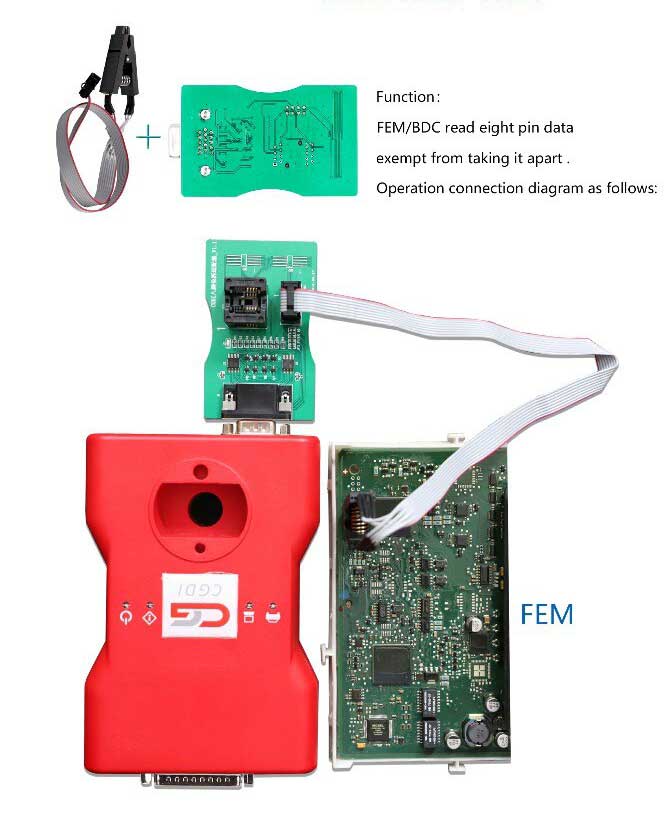 Новый 8-футовый чип-адаптер CGDI Reading Free Clip с CGDI Prog BMW для BMW и XPROG 5,60/5,74/5,84 и UPA USB ECU Programmer | Ключи от Эмирейтс