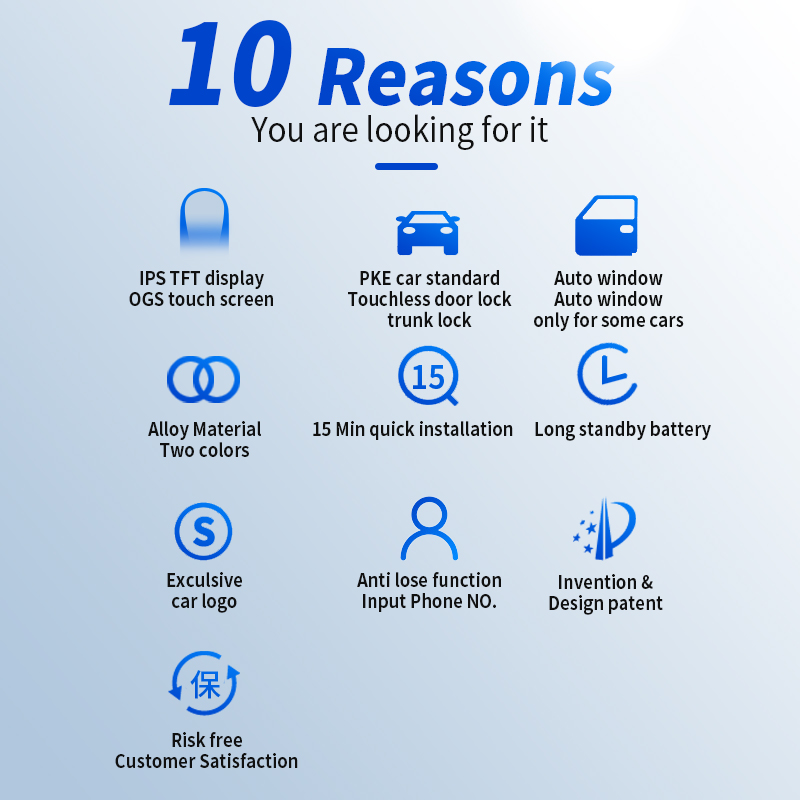 New Aftermarket LCD Universal Modified Smart Remote Key PKE System For All Keyless Car Mercedes Benz Style Silver Color | Emirates Keys