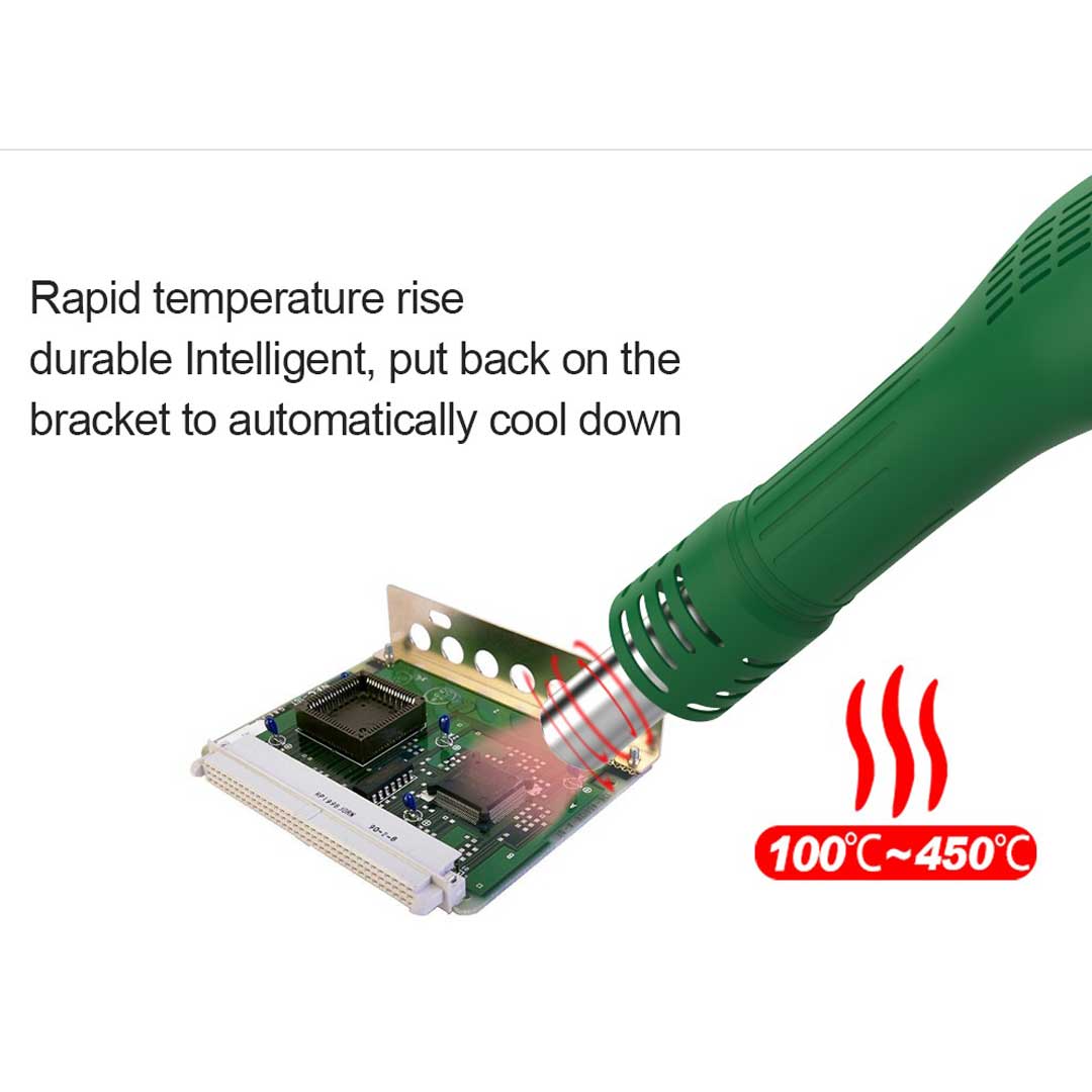 BST-898D 2 In 1 SMD Rework Station  Hot Air Gun Soldering Station Welding Solder Iron For IC SMD DE soldering Rework station 220v  | Emirates Keys