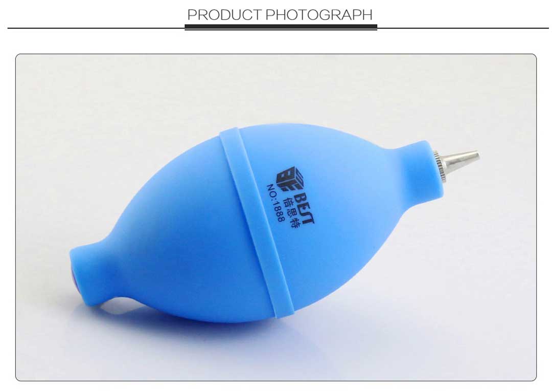 BST-1888 mini Universal Dust Blower Cleaner Rubber Air Blower Pump Dust Cleaner Blue Color | Emirates Keys